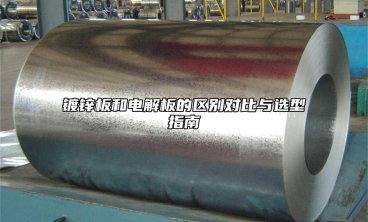 镀锌板和电解板的区别对比与选型指南