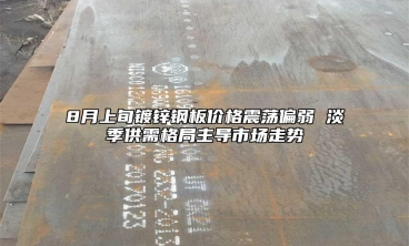 8月上旬镀锌钢板价格震荡偏弱 淡季供需格局主导市场走势
