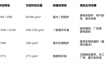 镀锌板采购指南：一文读懂厚度、锌层与宽度选择 